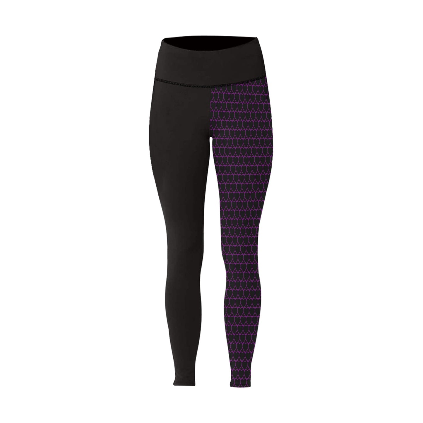 Hearts Purple Wall leggings