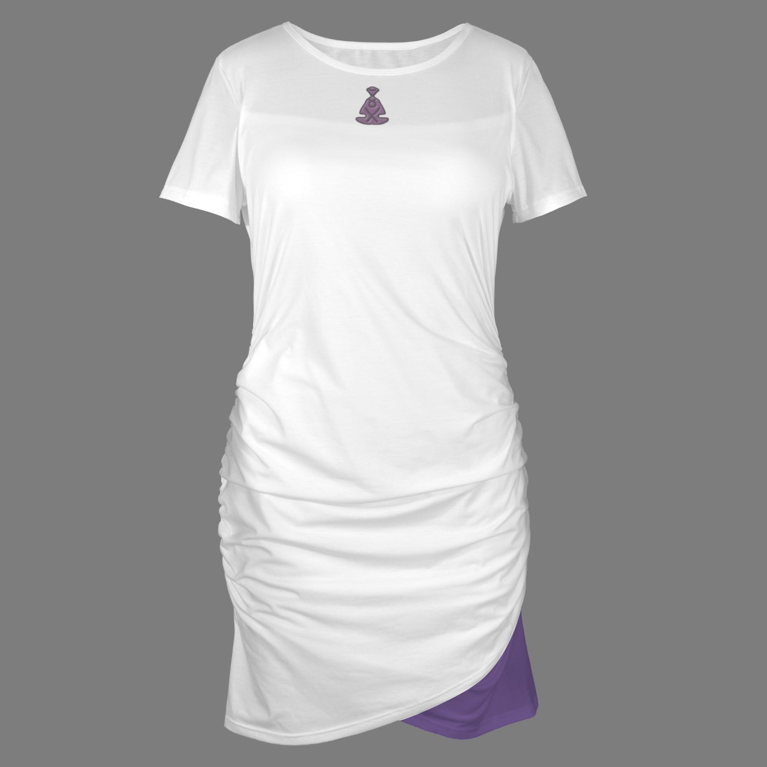 Buddha Bodycon White Purple