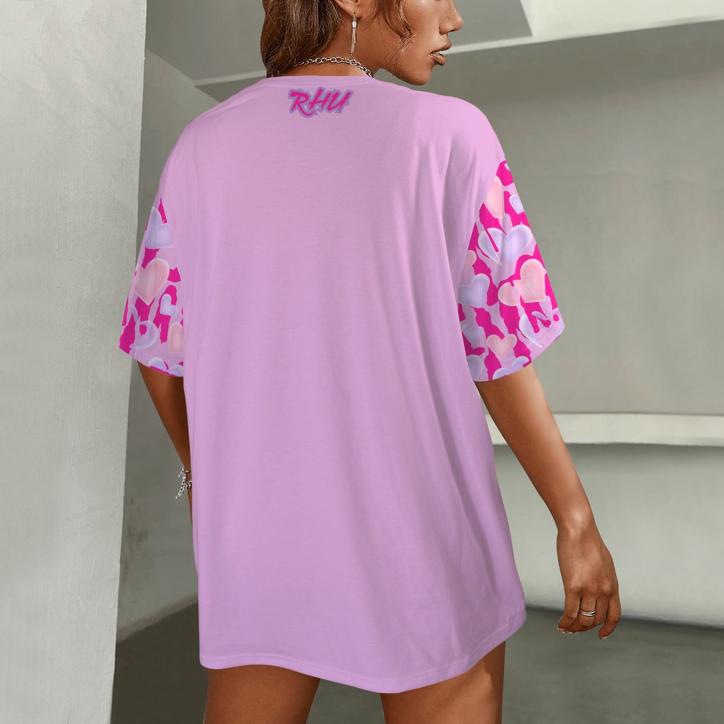 Mosquitoes  HEARTS T-SHIRT Hot PInk