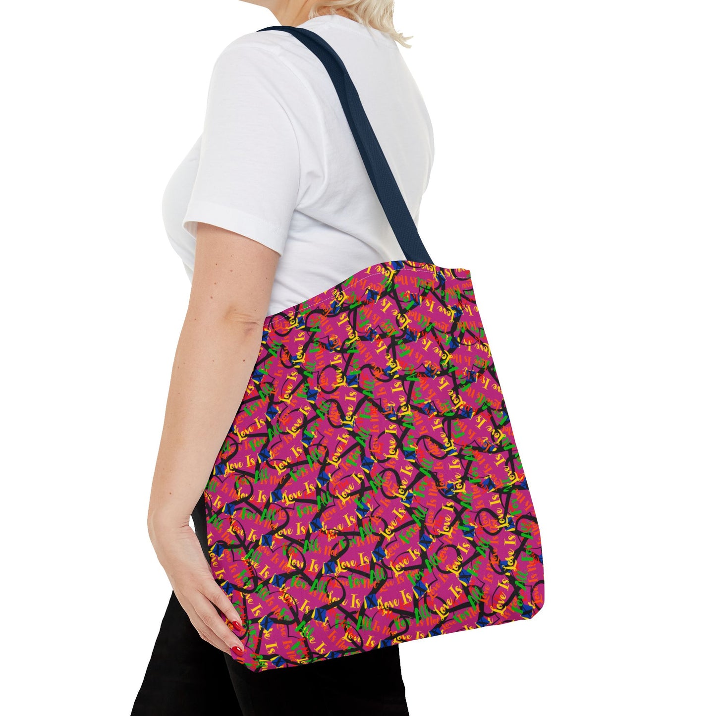 LINFA Chaos In The Heart Tote Bag Hot Pink  (Made in Germany)