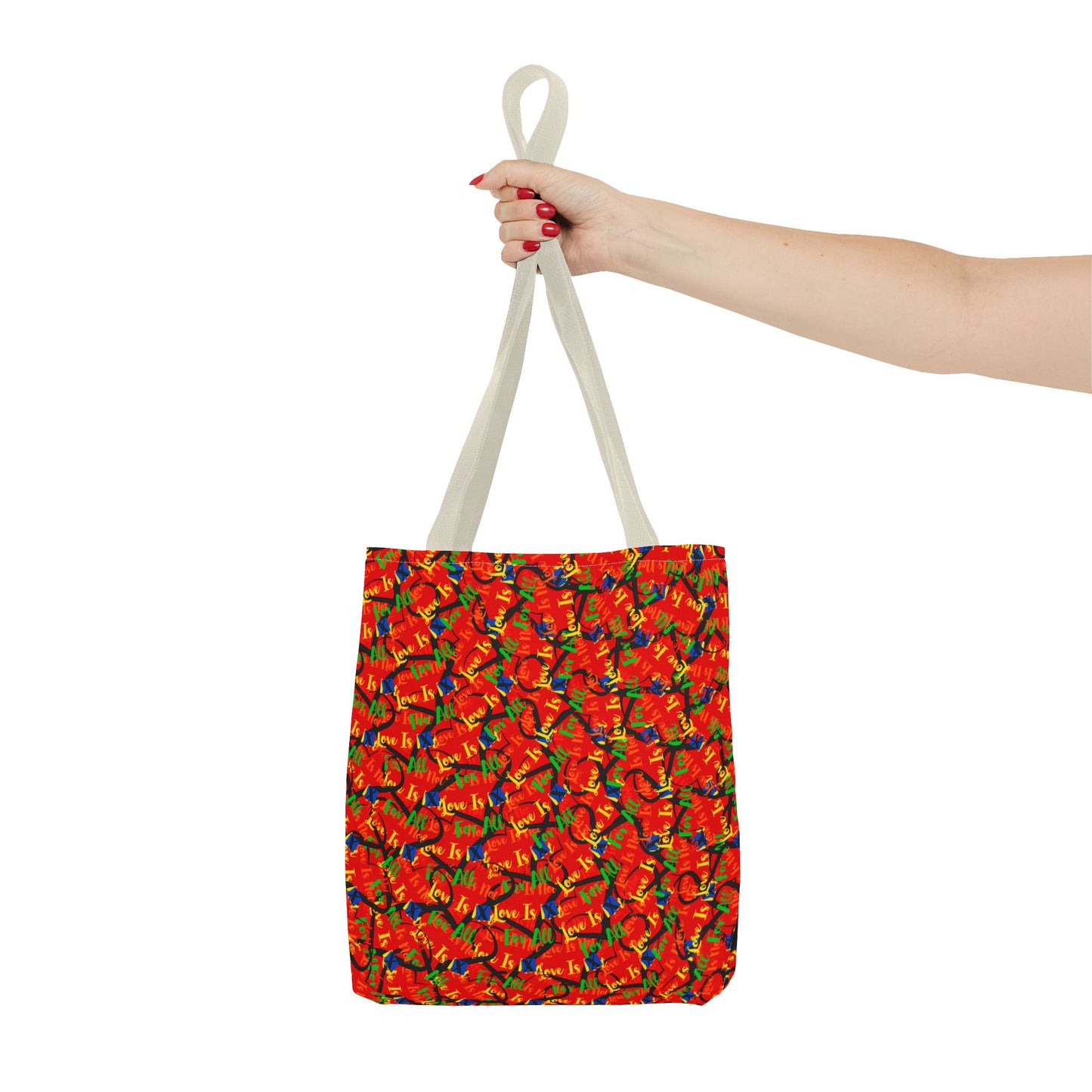 LINFA Chaos In The Heart Tote Bag Red (Made in Germany)