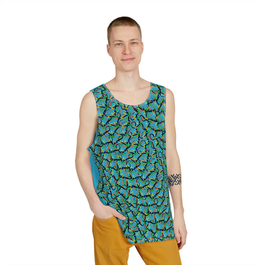 Chaos In The Heart Men's Tank Torquoise