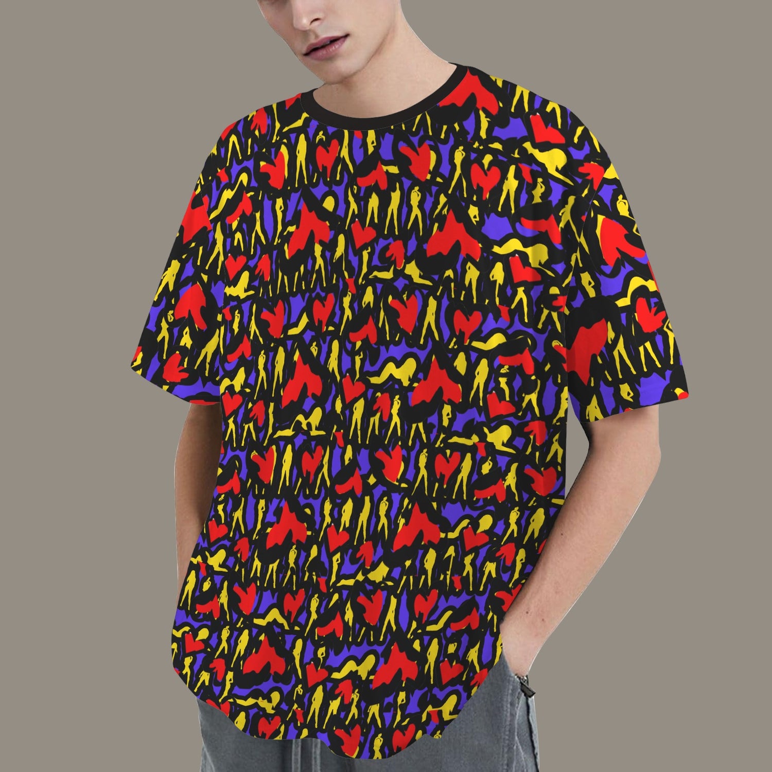 Mosquitoes Hearts Blue T-shirt - Caution Sleeve