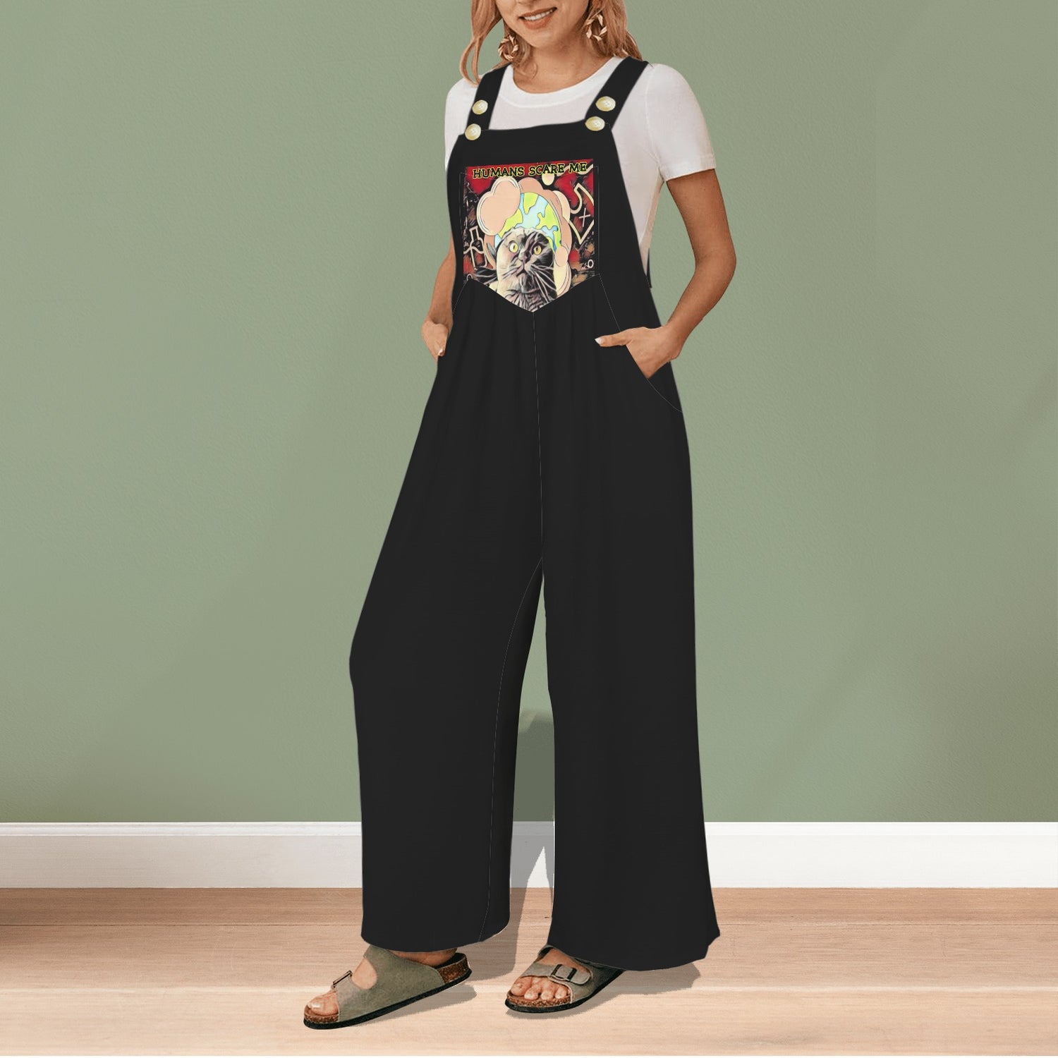Jimmy Jumpsuit Black Yellow Stripes