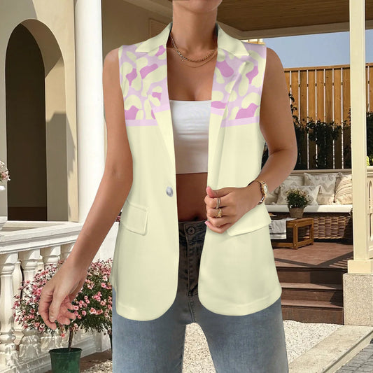 Gilet mamma Yellow Pink Leopard