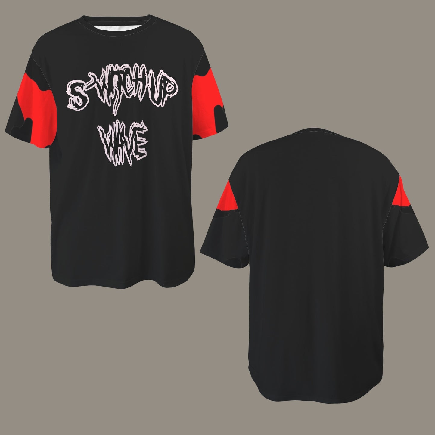 S-WITCH UP WAVE T-Shirt Solid Black Back