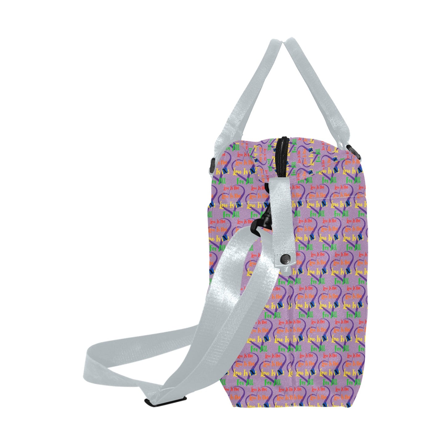 LINFA Little Heart Lilac Large Capacity Duffle Bag