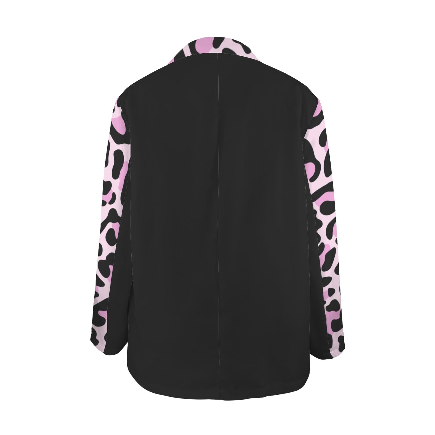 Leopard Jacket Black Pink Caution