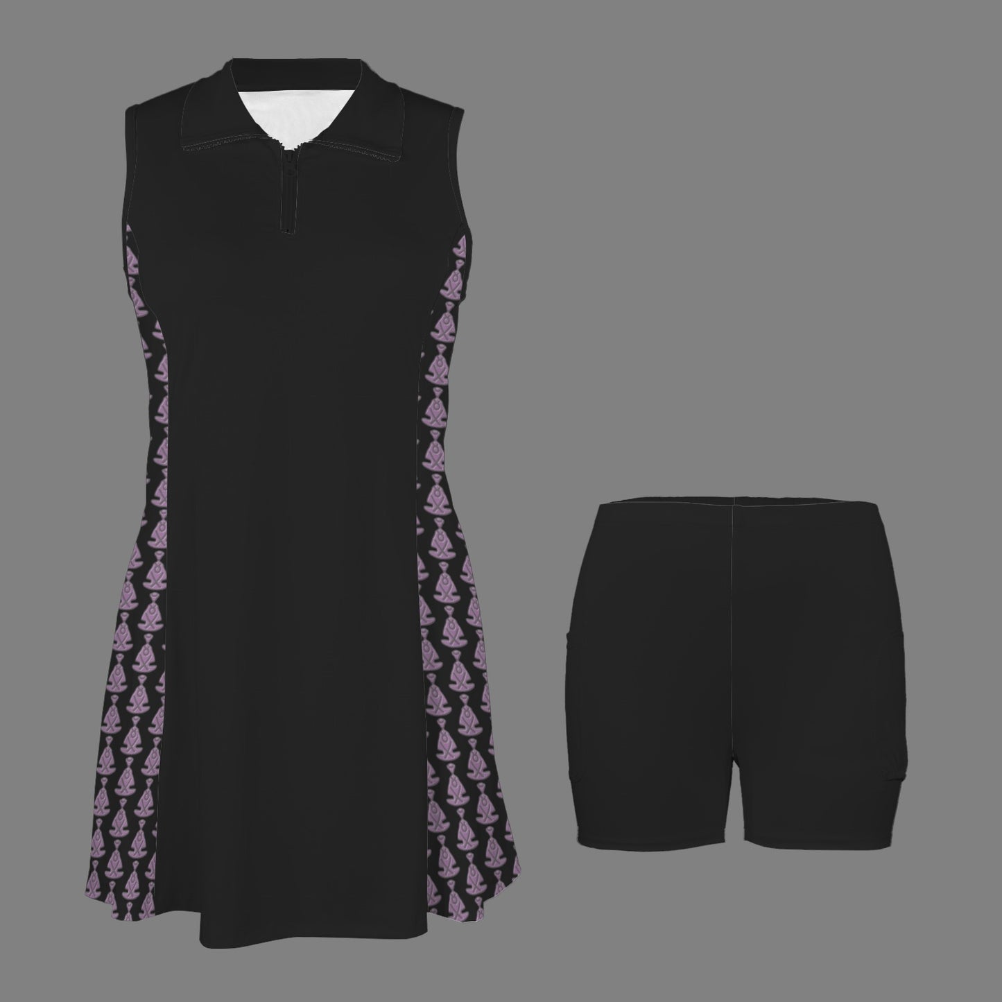 Activedress Black Buddha Pattern 2 Sides