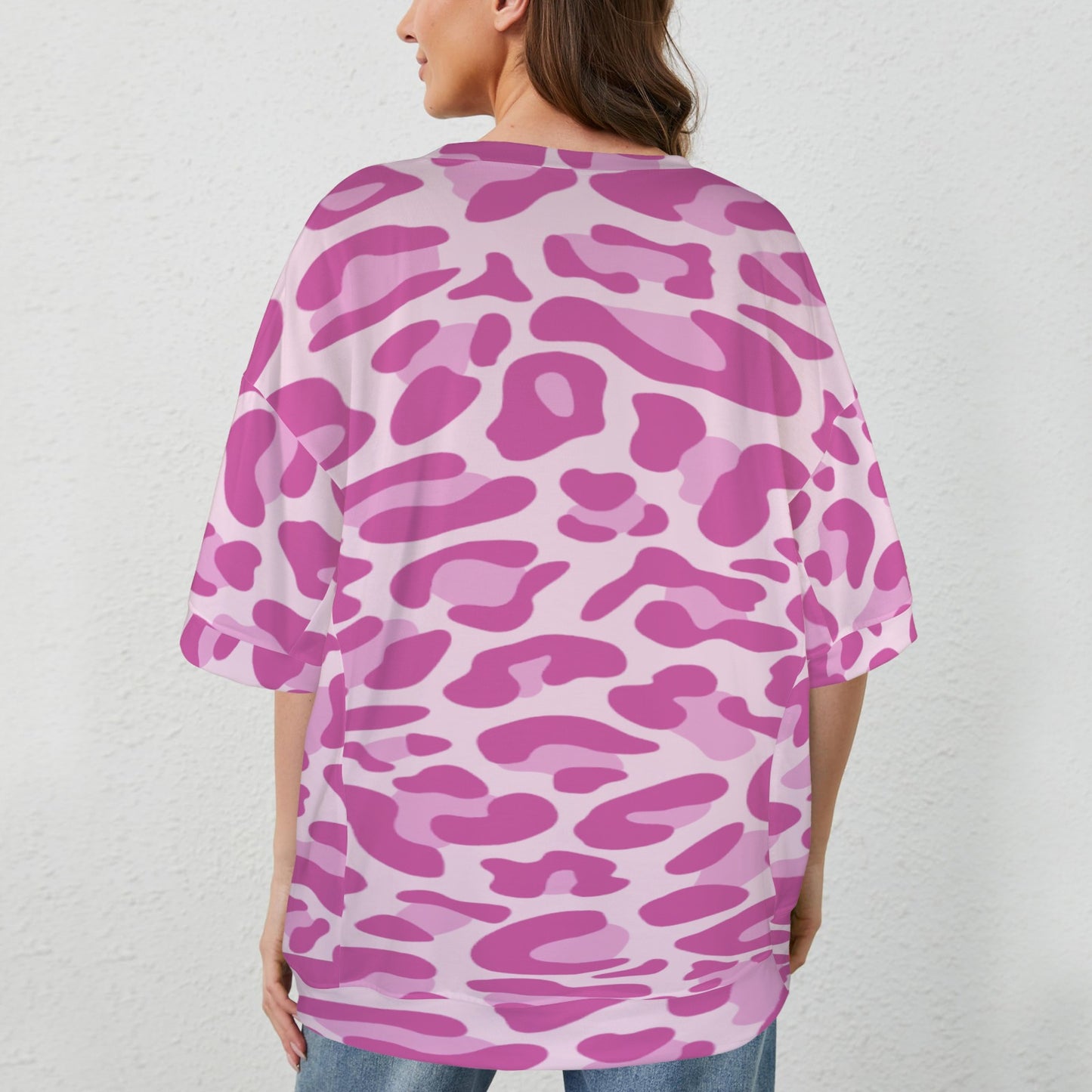 Maglia mamma Leopard Pink Mauve