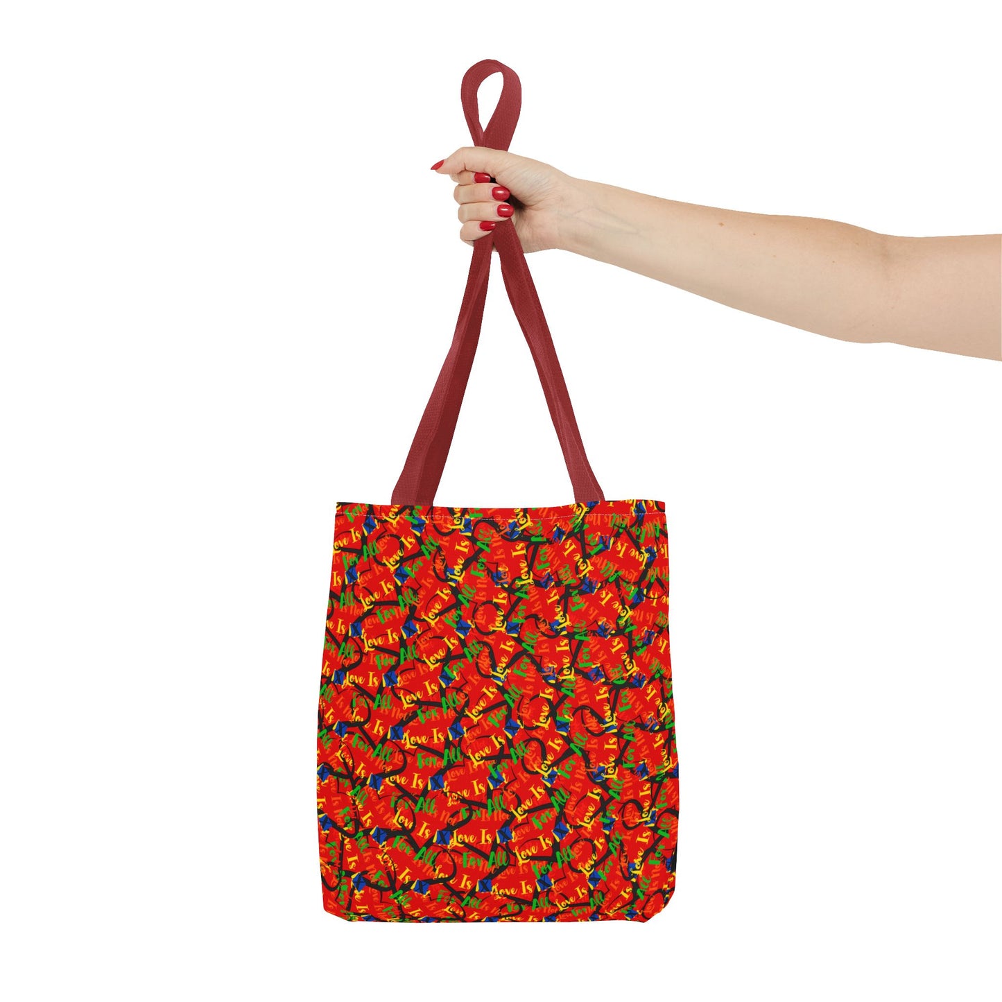 LINFA Chaos In The Heart Tote Bag Red (Made in Germany)