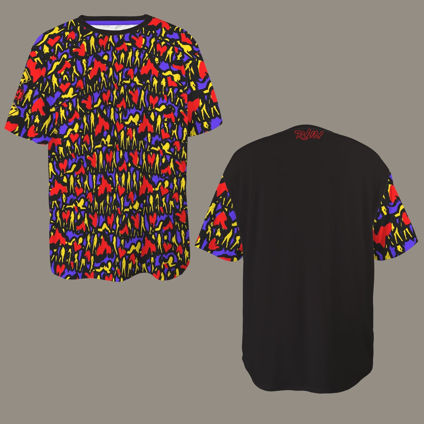 Mosquitoes Hearts Blue T-shirt - Caution Sleeve