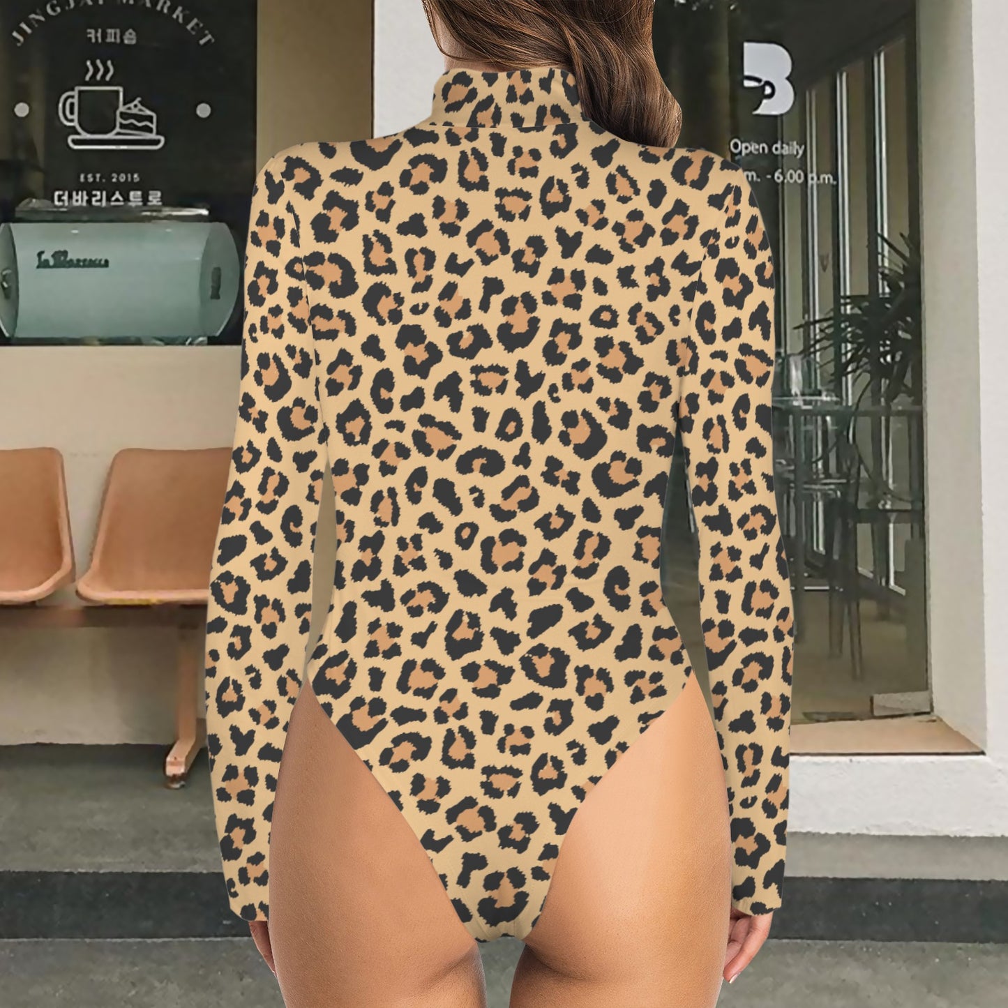 Leopard Long Sleeve Bodysuit