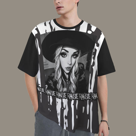 RANSIE CARTOON B/W T-SHIRT
