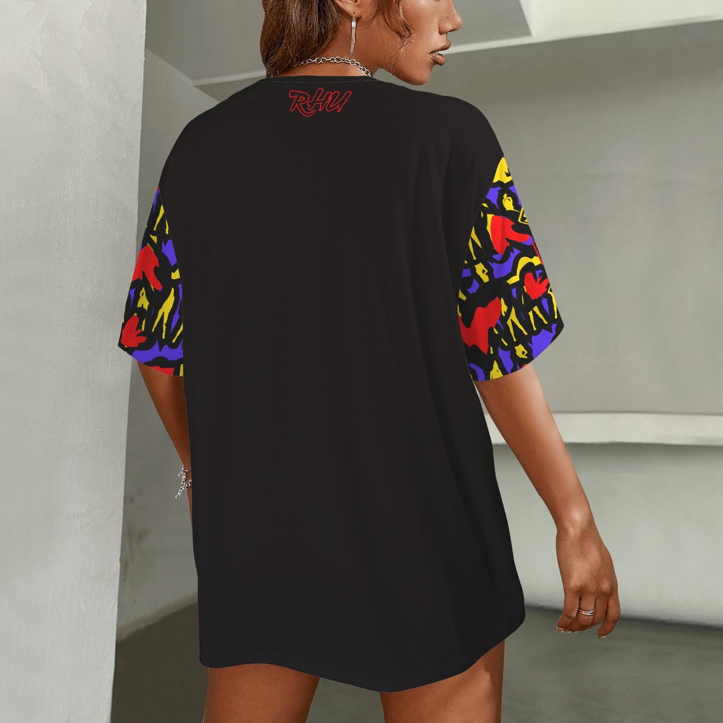 CAUTION Mosquitoes  HEARTS Blue T-SHIRT