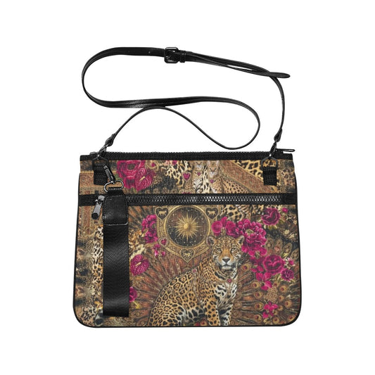 Opulent Leopard Nylon Crossbody Bag