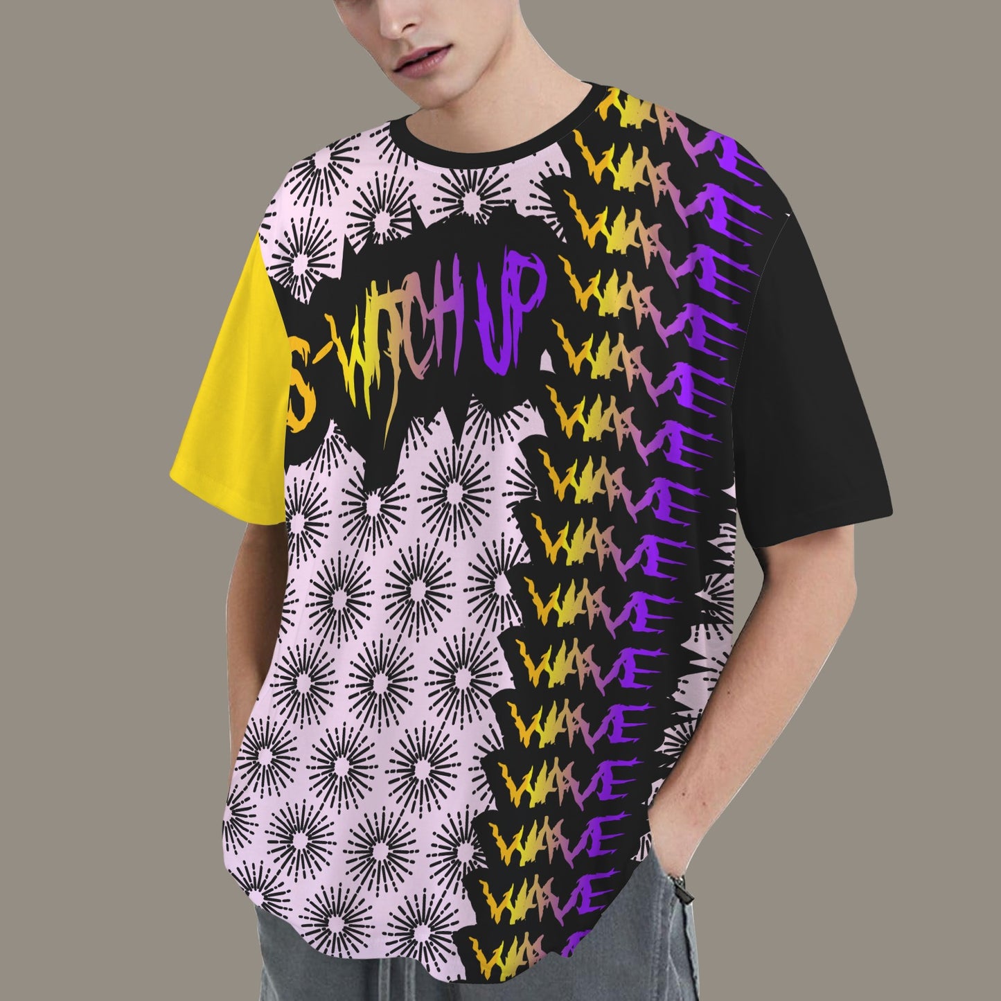 S-WITCH UP WAVE - WAVE BAND MULTI LOGO PALE PINKBLACK