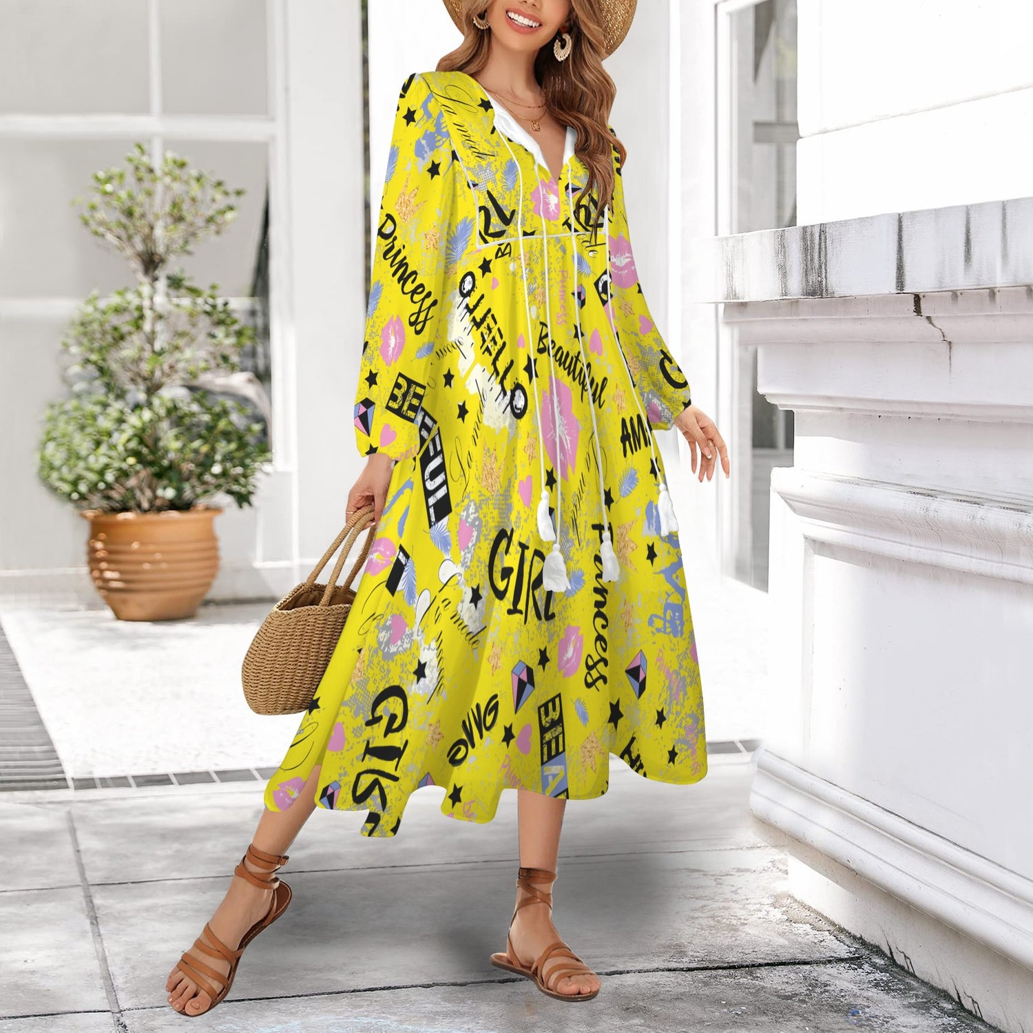 Be Amazing Long Dress Yellow