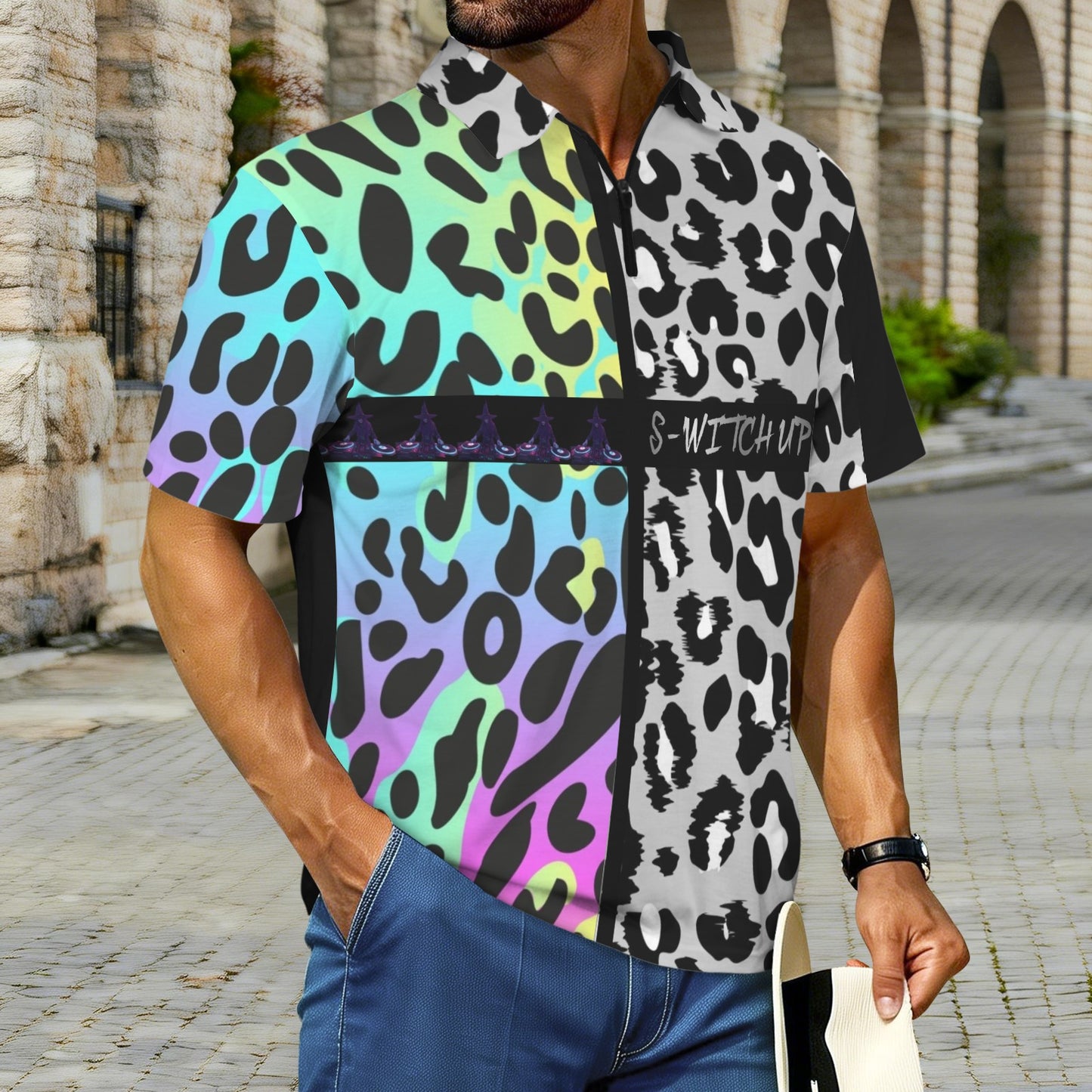 S-WITCH UP Male T-Shirt Zip