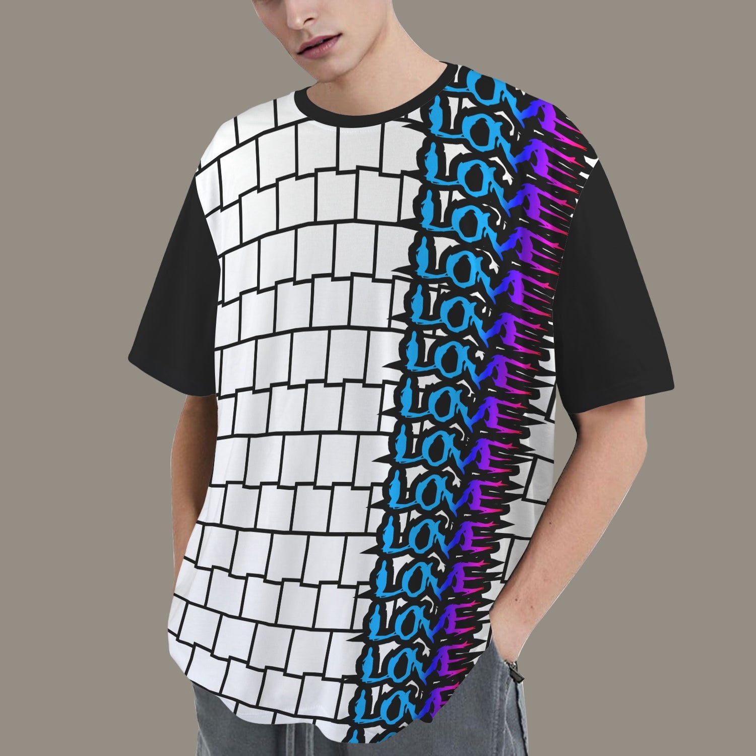 SE SON ROSE - LOVE WALL - BLACK WHITE LOVE COLOR