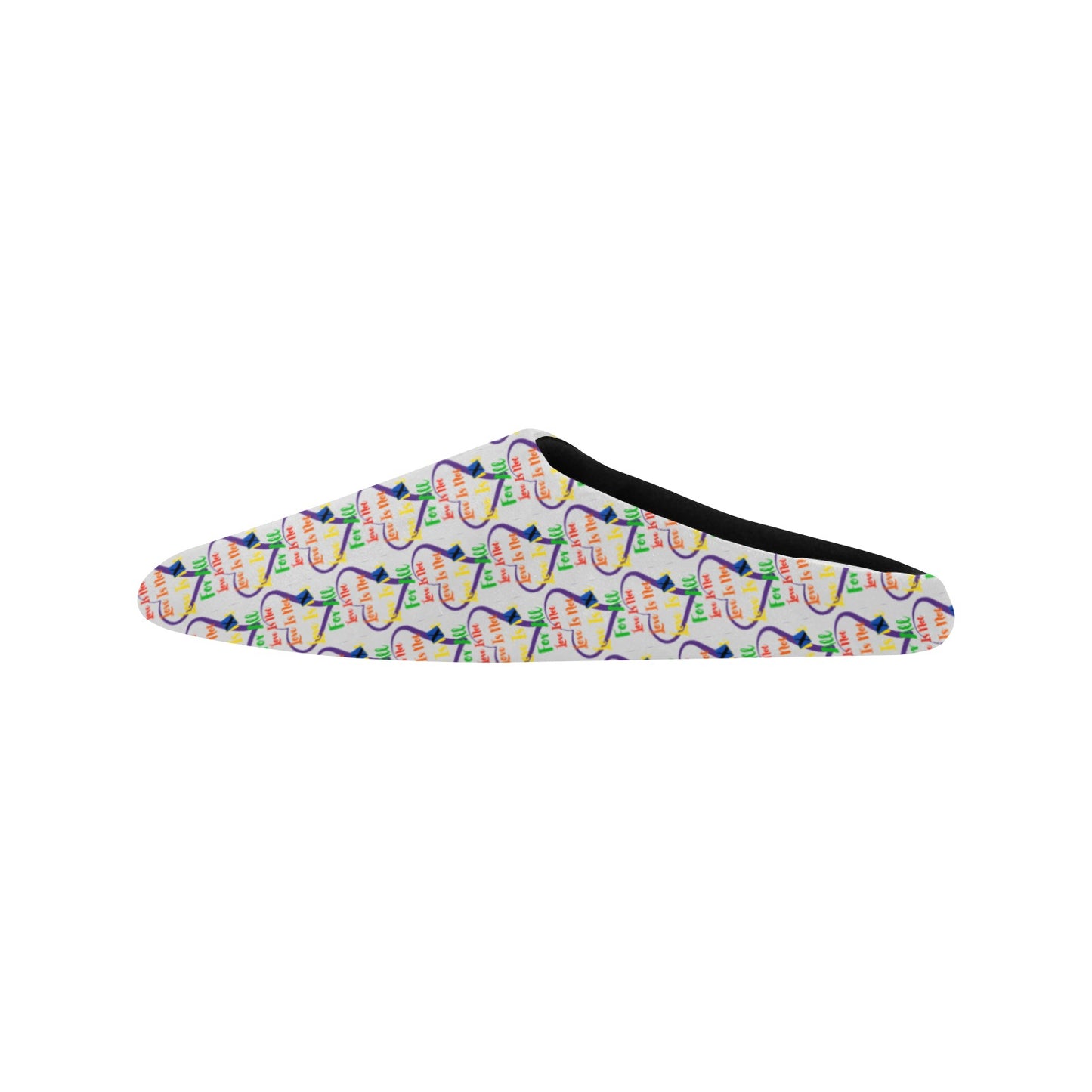 LINFA Little Hearts Non-Slip Slippers Silver Moon