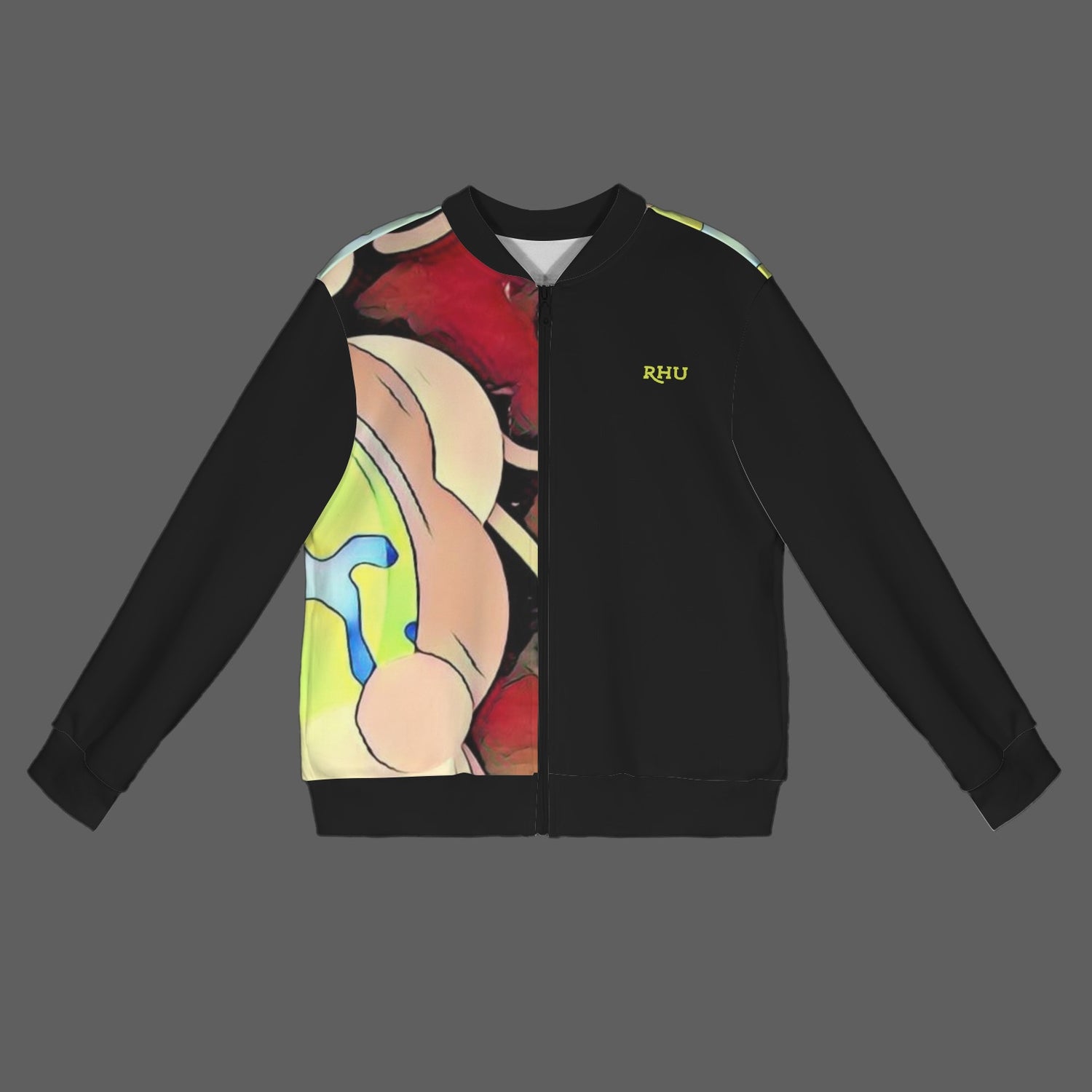 Humans Scare Me Lightweight Jacket Black  Half Design