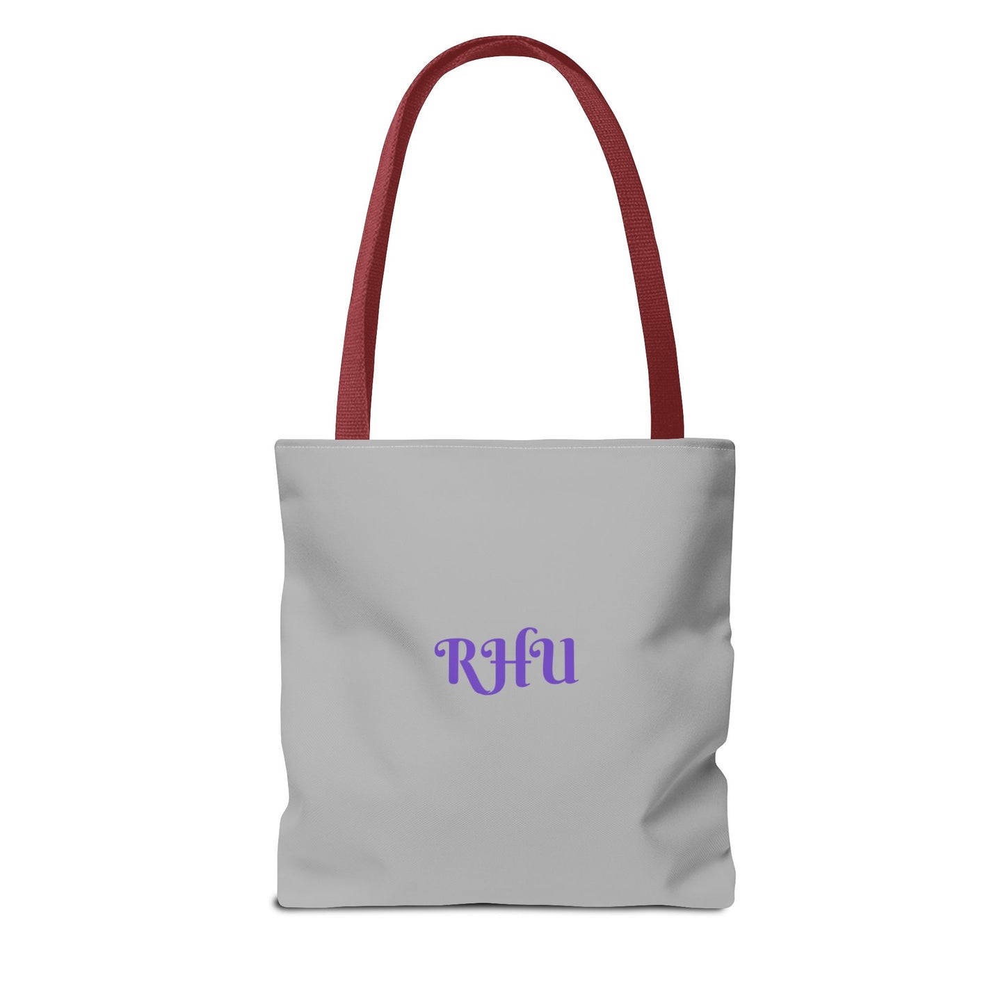 LINFA Tote Bag Light Grey Purple Heart