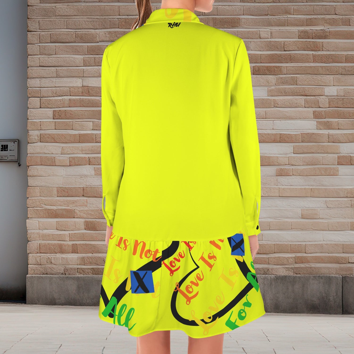 LINFA T SHIRT DRESS Bright Yellow