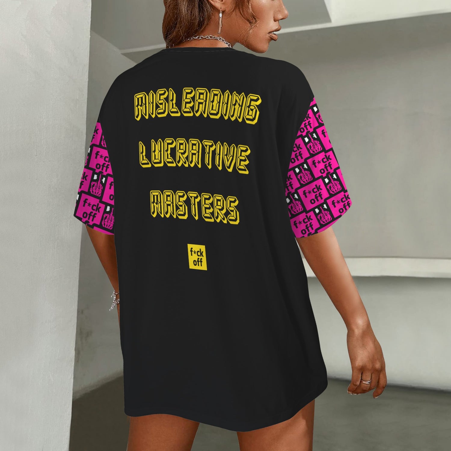 FUCK OFF MLM BLACK T-SHIRT