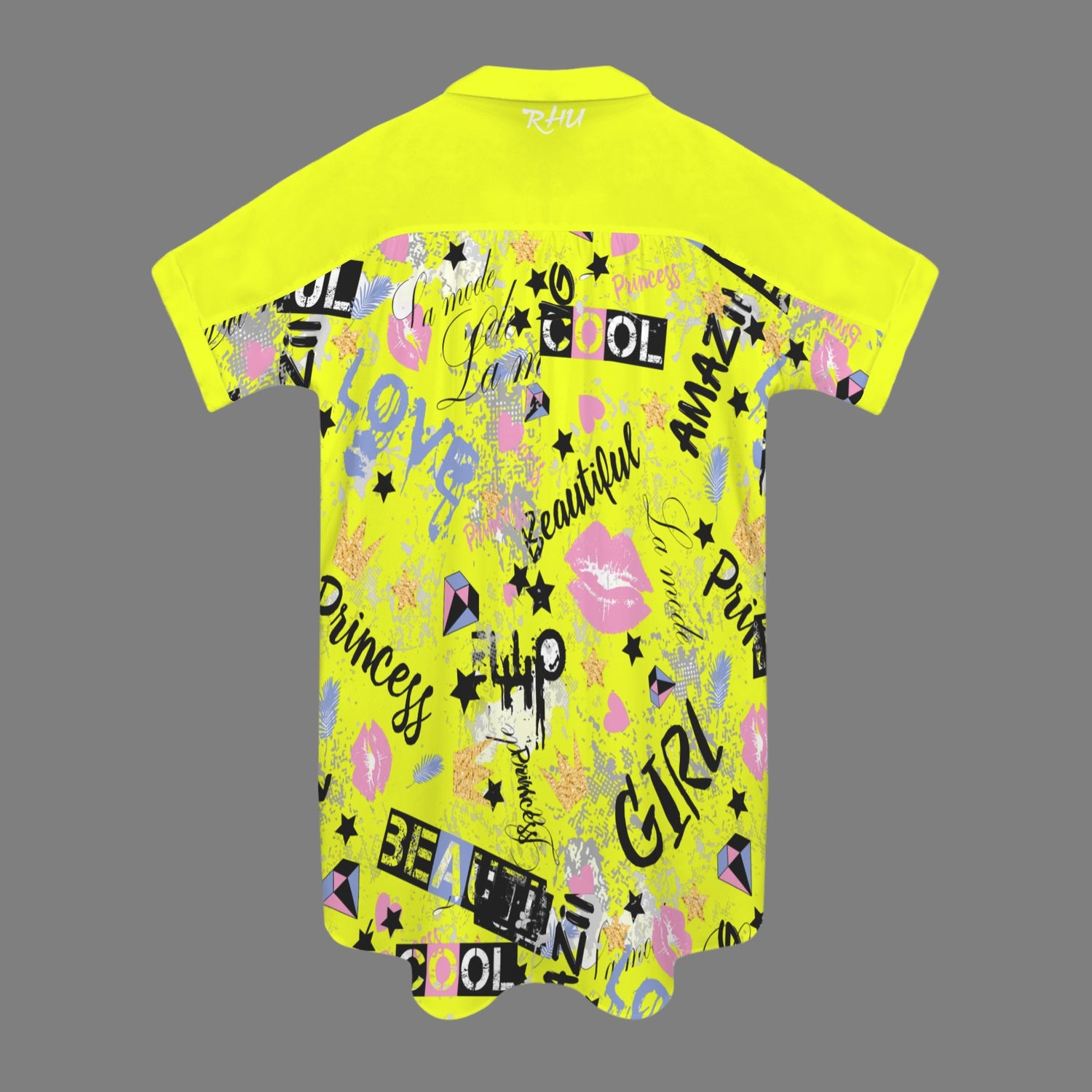 Feel Amazing T-Shirt Dress Yellow
