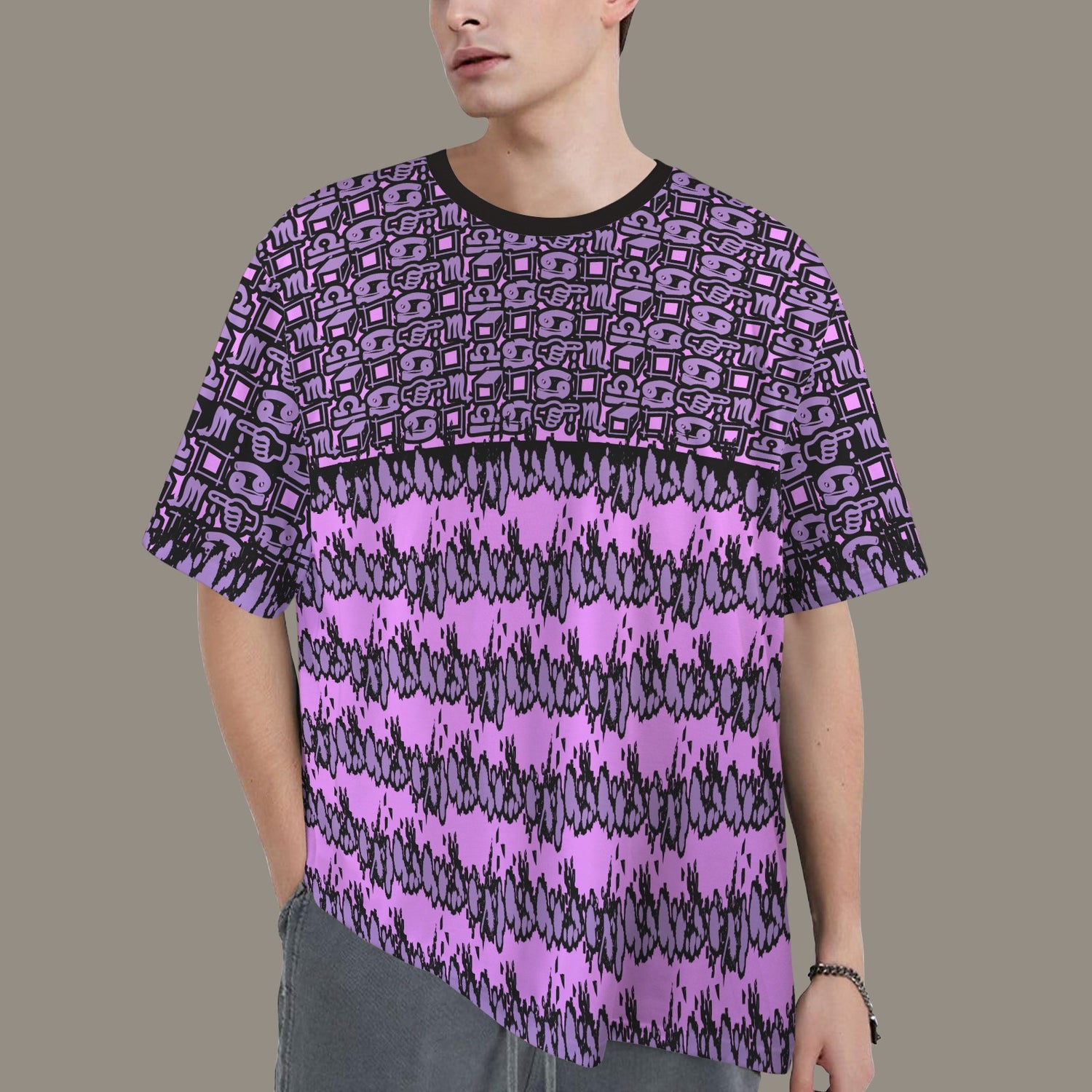 Hidden Name T-shirt Hot Hot Pink Lilac Black Fernanda