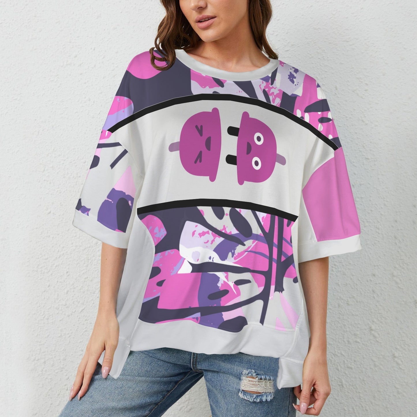 Fear Of Conncetion? Black UnderArm Hem T-Shirt