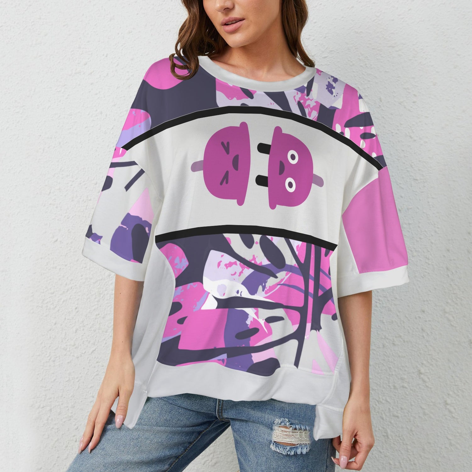 Fear Of Conncetion? Black UnderArm Hem T-Shirt