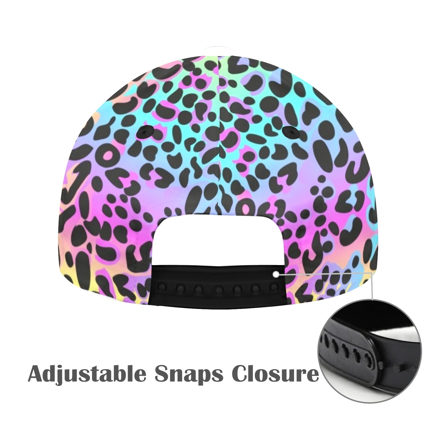 S-WITCH UP Neon Logo Multi Leopard Snapback Cap