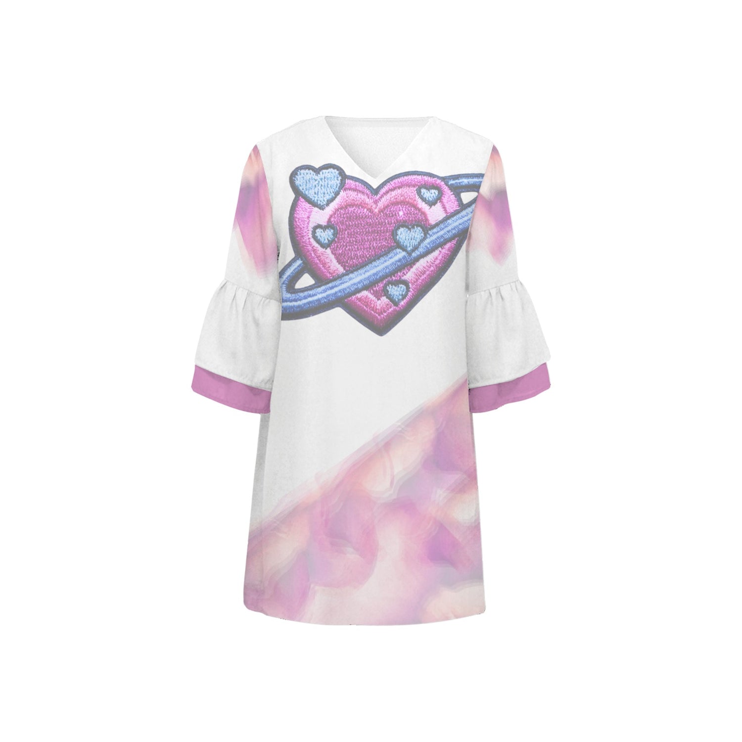 Heart Planet White Dress