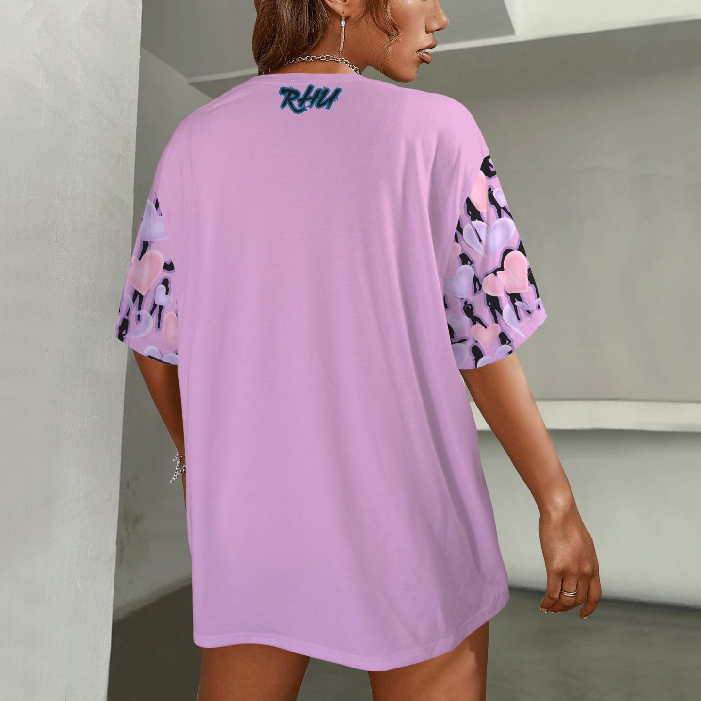 Mosquitoes  HEARTS T-SHIRT Blue Pink