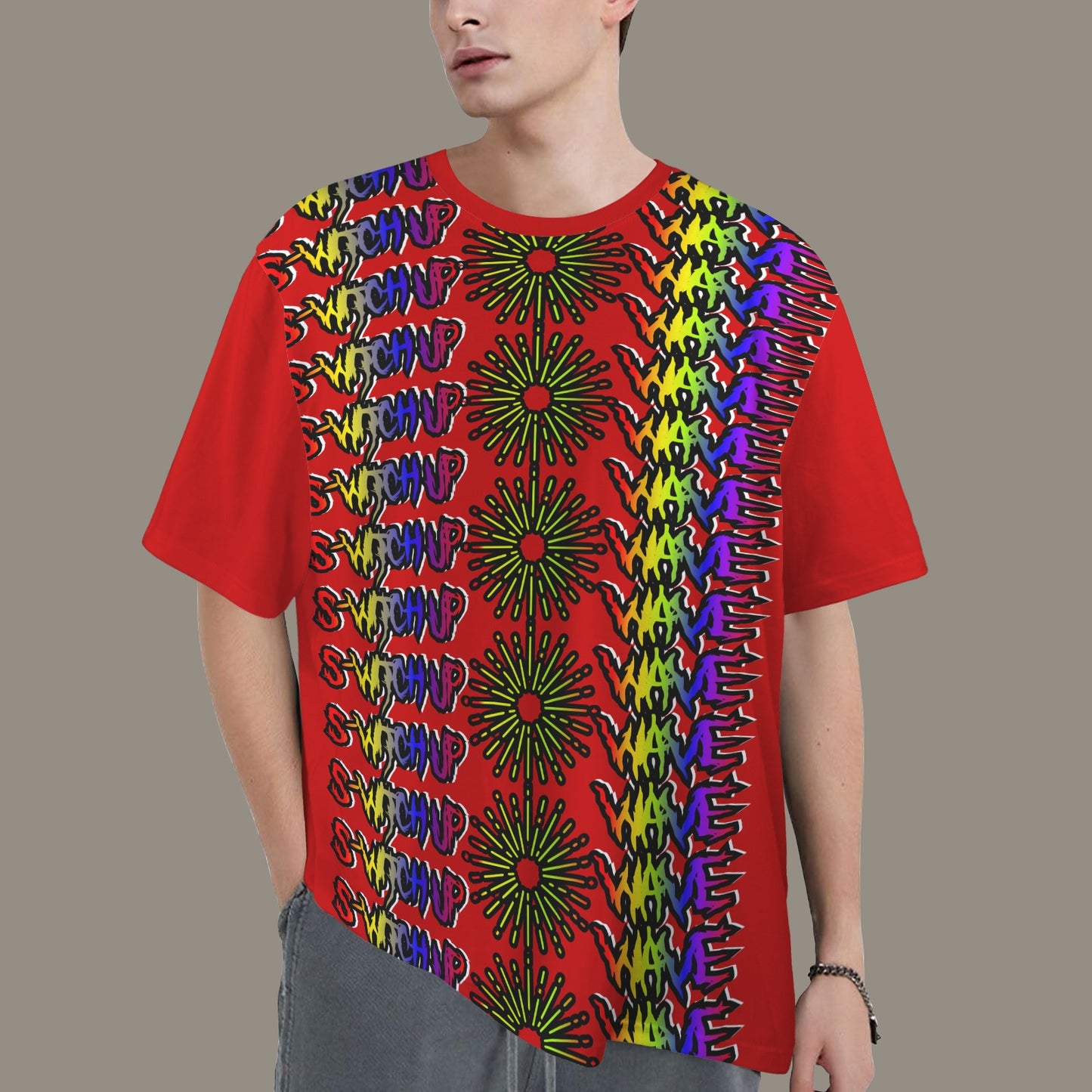 S-WITCH UP WAVE LOGO MULTI DARK RED