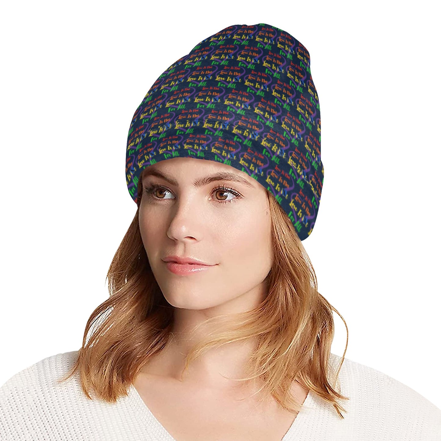 LINFA Little Hearts Blue Night  Beanie