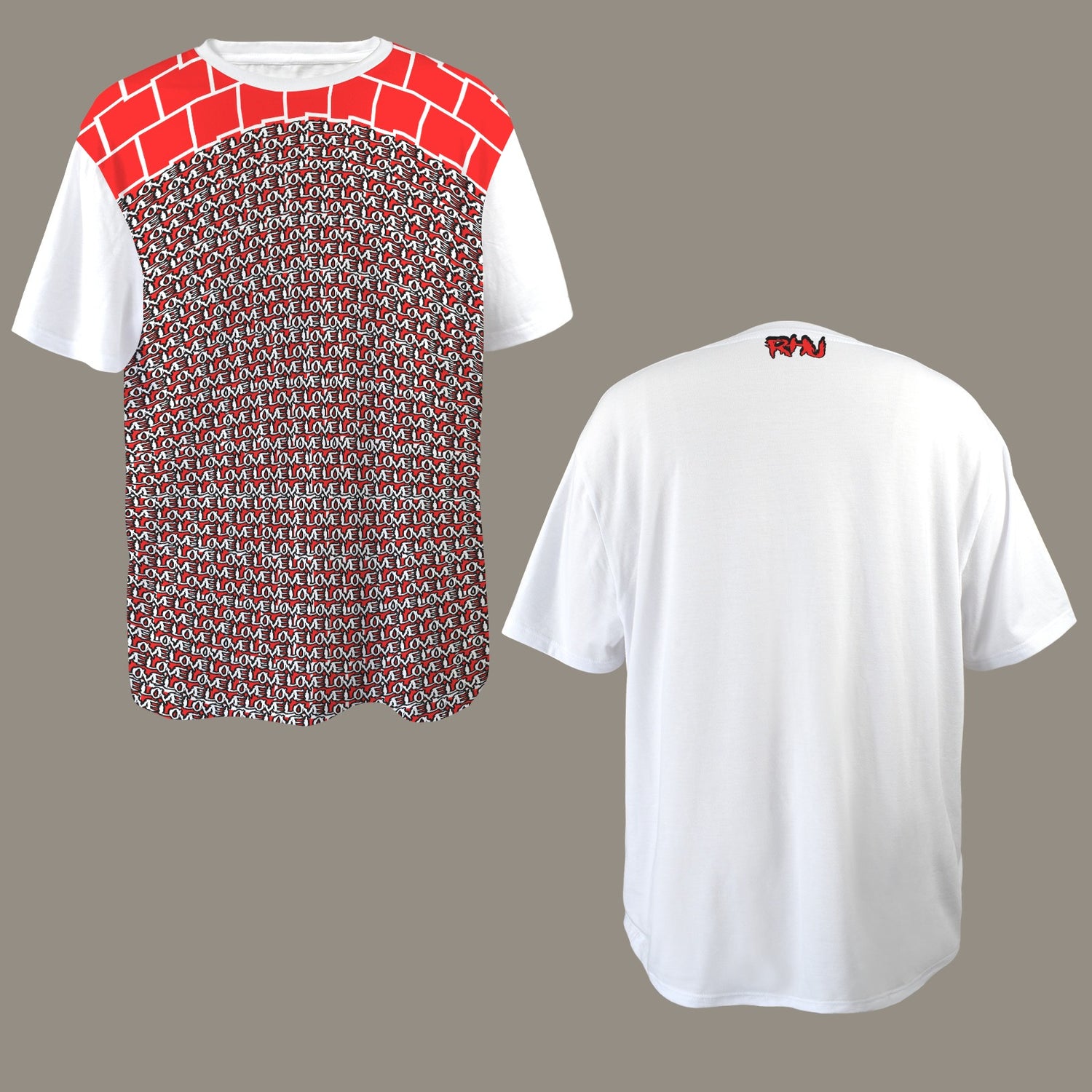 SE SON ROSE - RED LOVE WALL SMALL LOVE 2 - WHITE