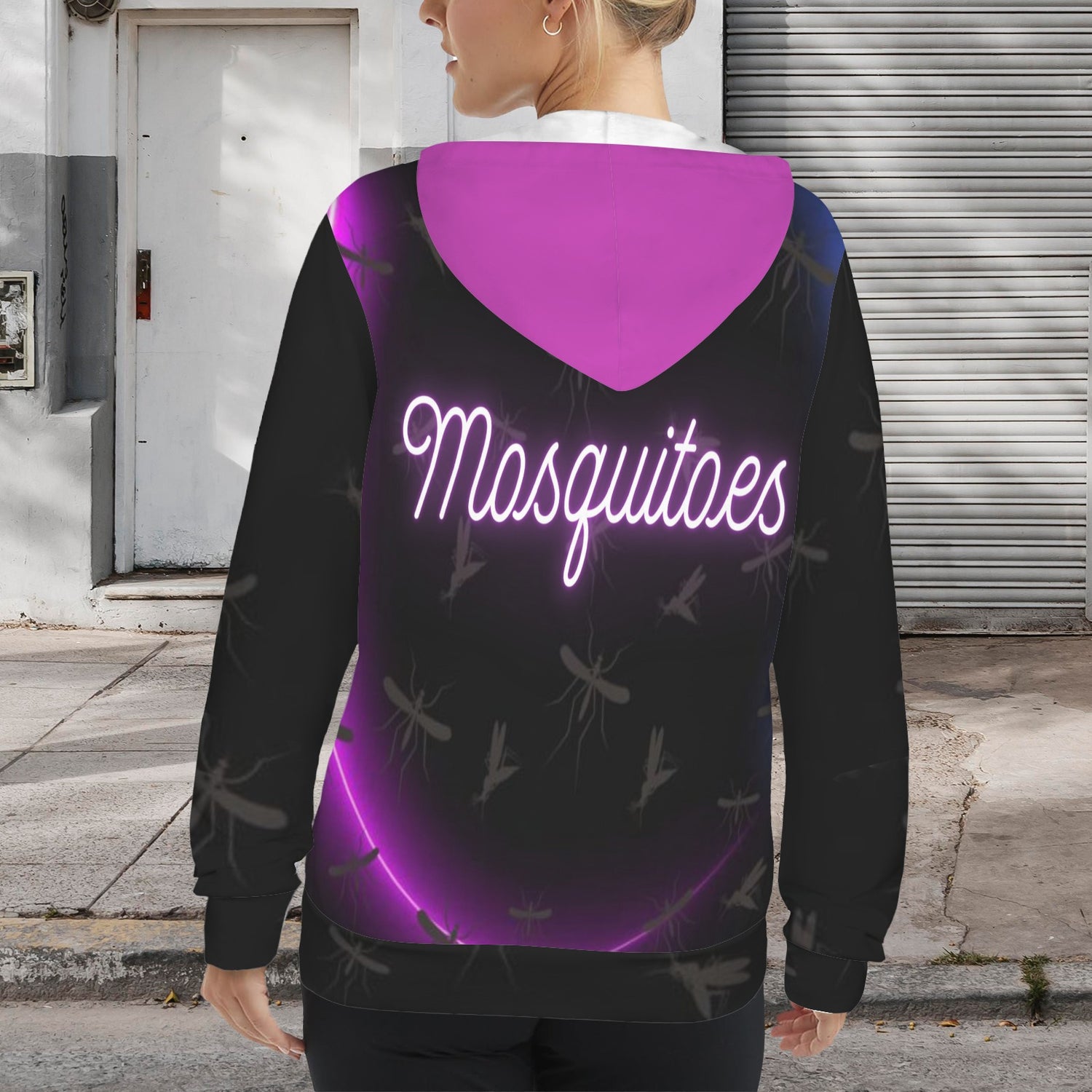 Mosquitoes (3) Purple Hoodie Zip UP