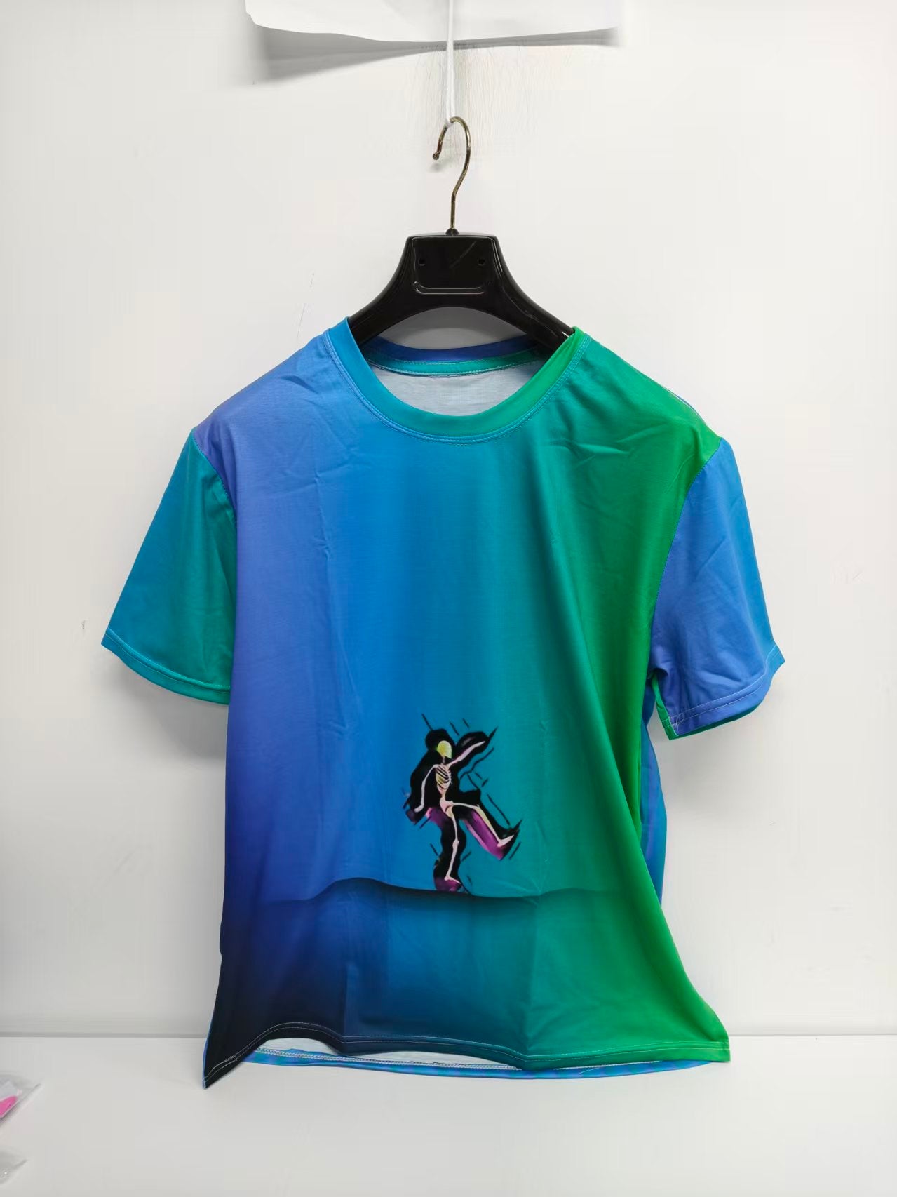 HSM T-shirt Skeleton Green Blu