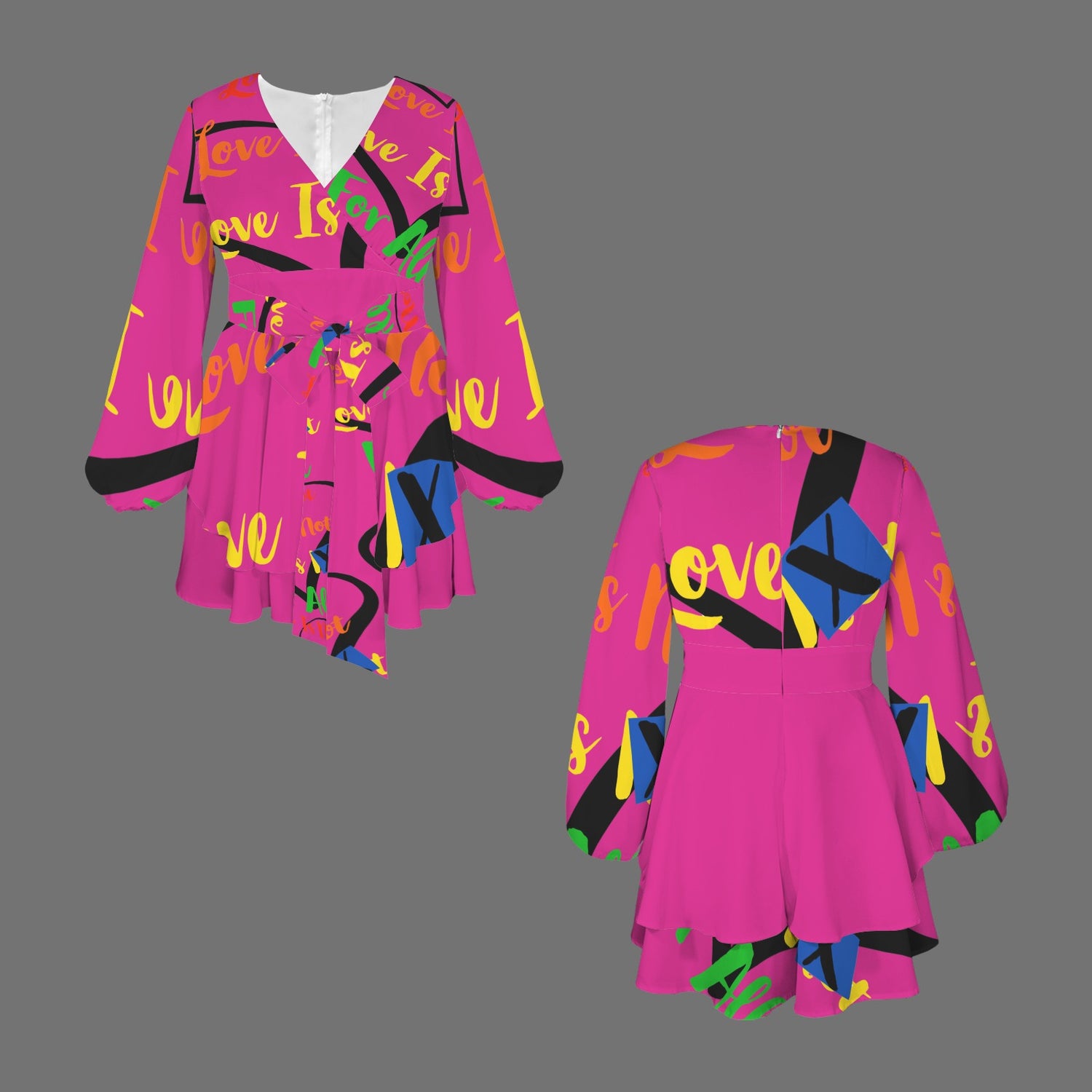 LINFA Romper Dark Pink