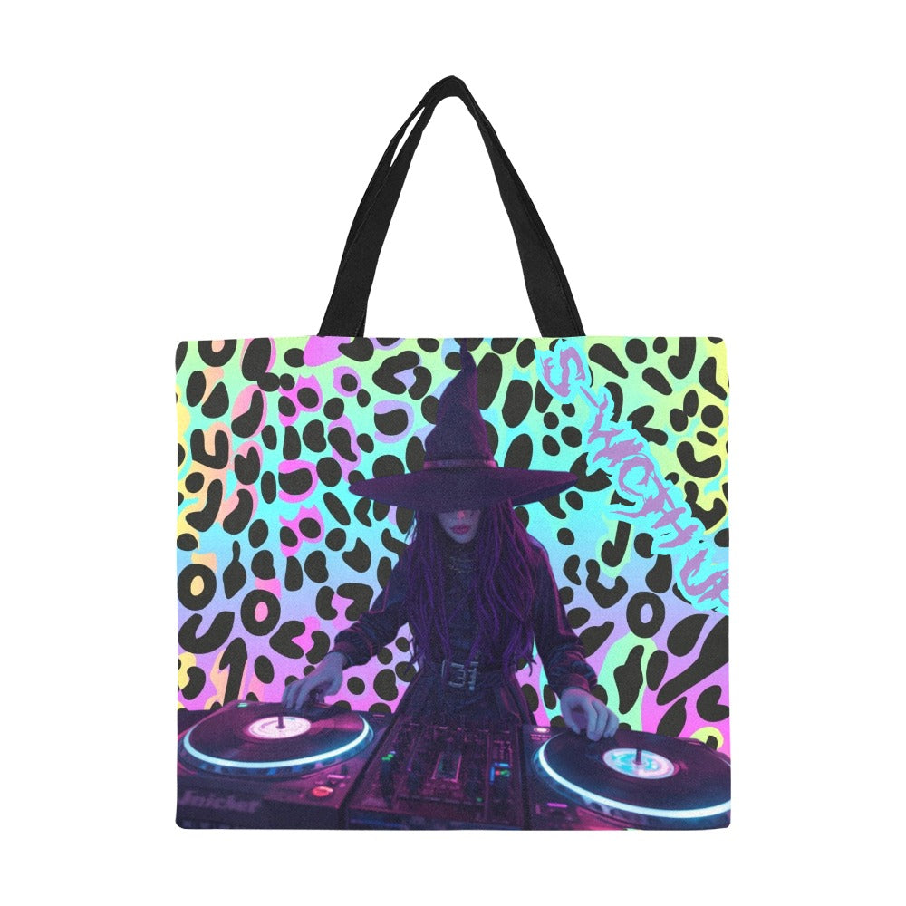 S-WITCH UP Canvas Tote Bag Multi Leopard