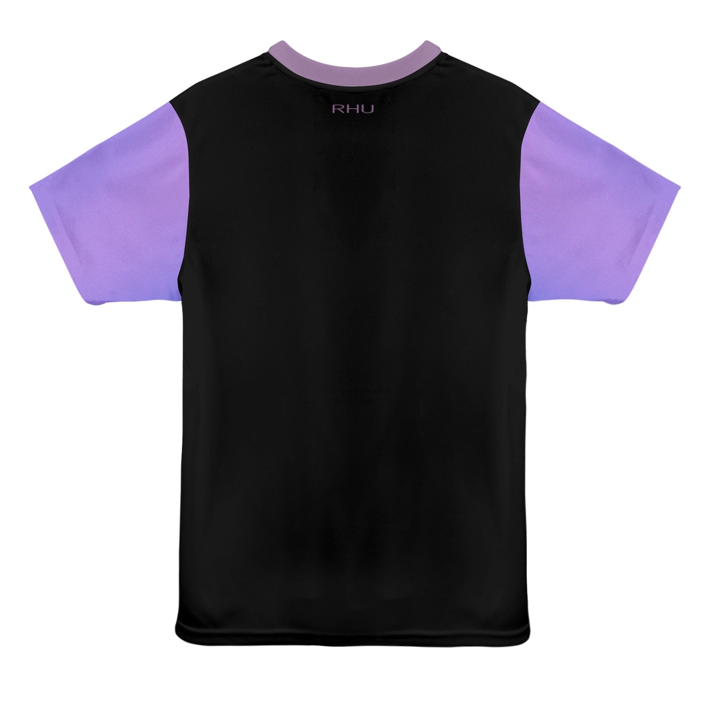 Buddha T-shirt Black Lilac Fade Unisex Mesh Cloth T-shirt