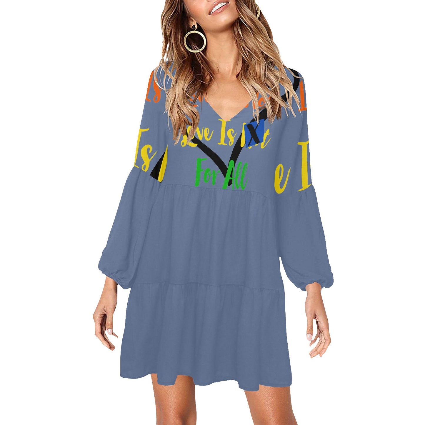 LINFA Boho Dress Blue Eyes