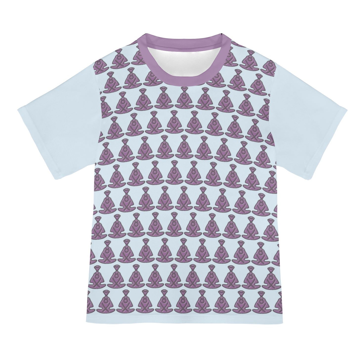 Blue Eyes Buddha Pattern 2 Mesh Cloth T-shirt