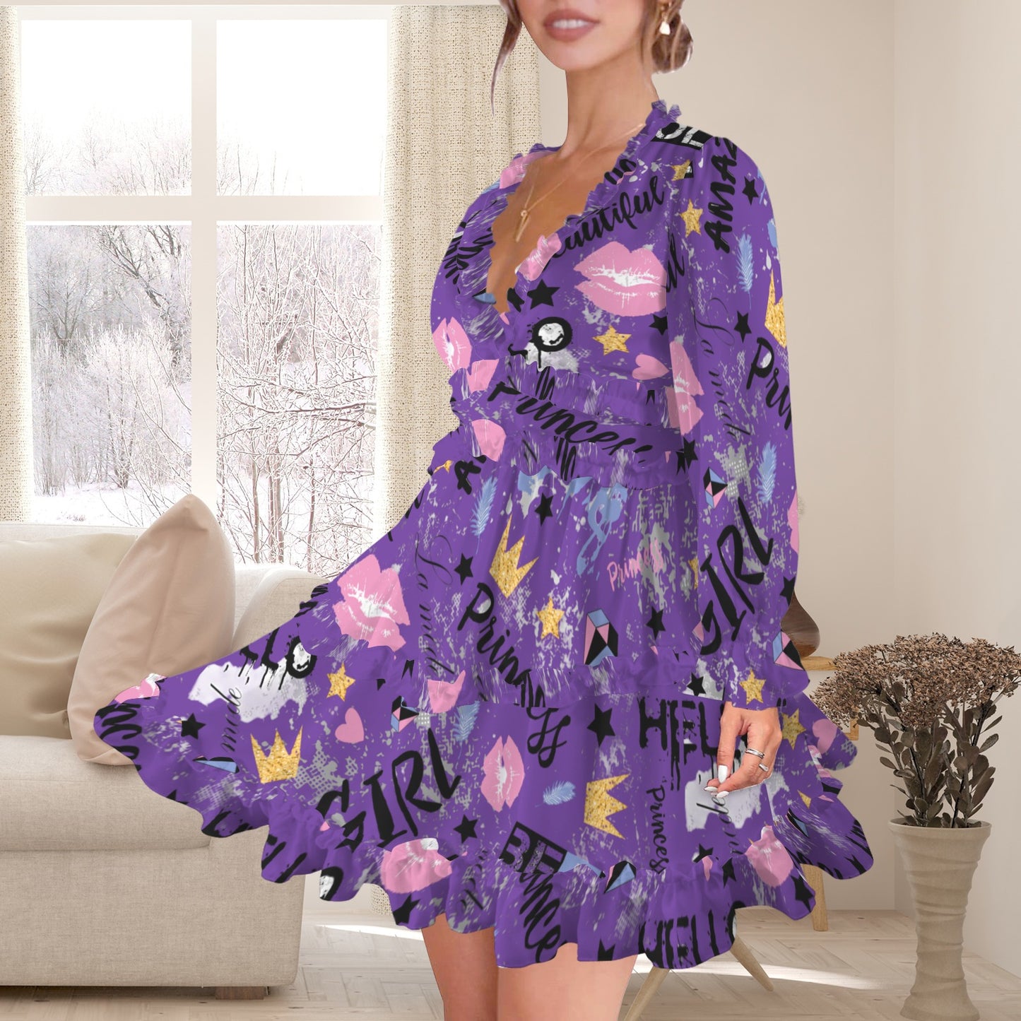 Be Amazing Dress Purple