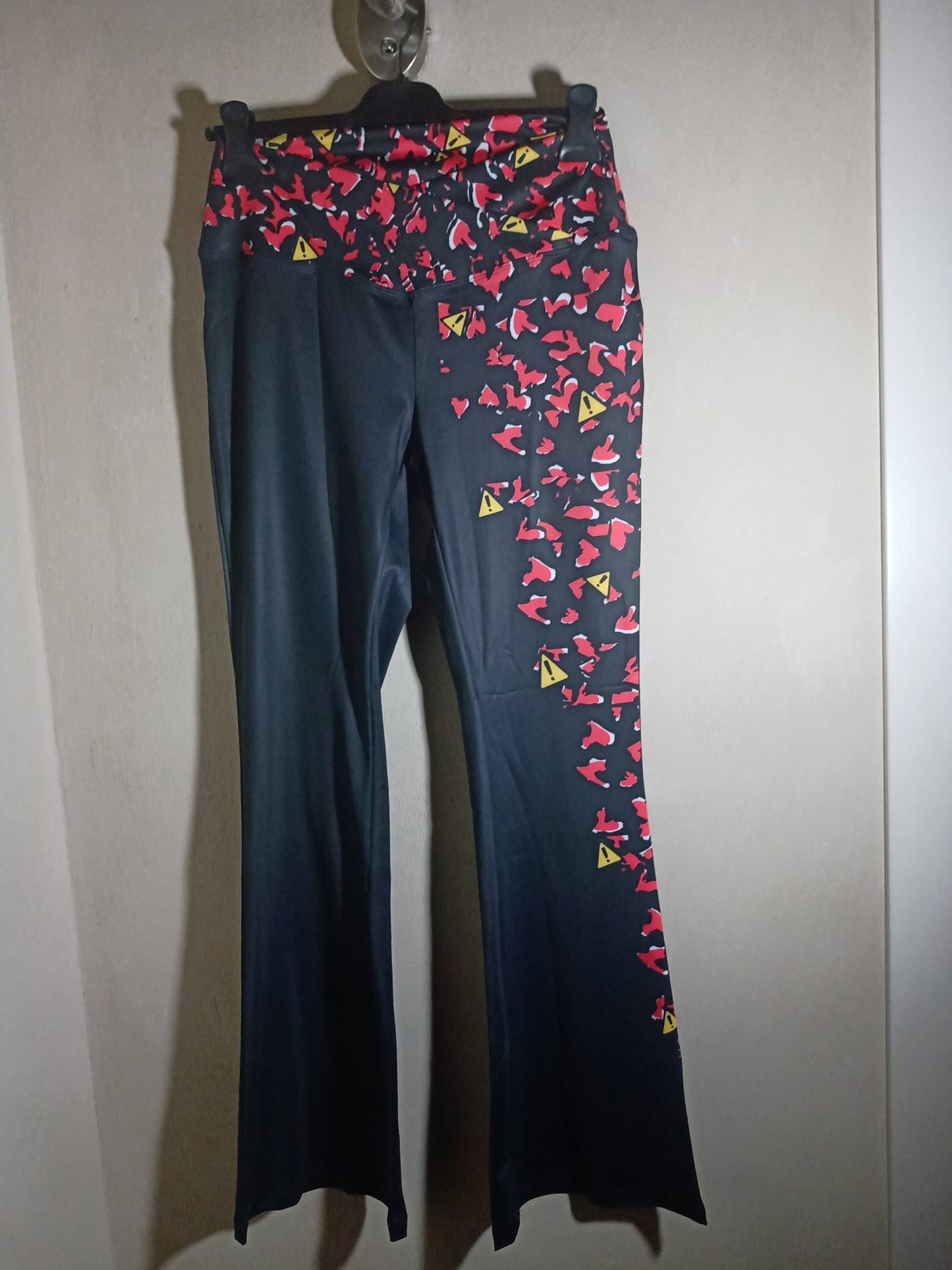 Tummy Control Cross Waist Pants Black CAUTION