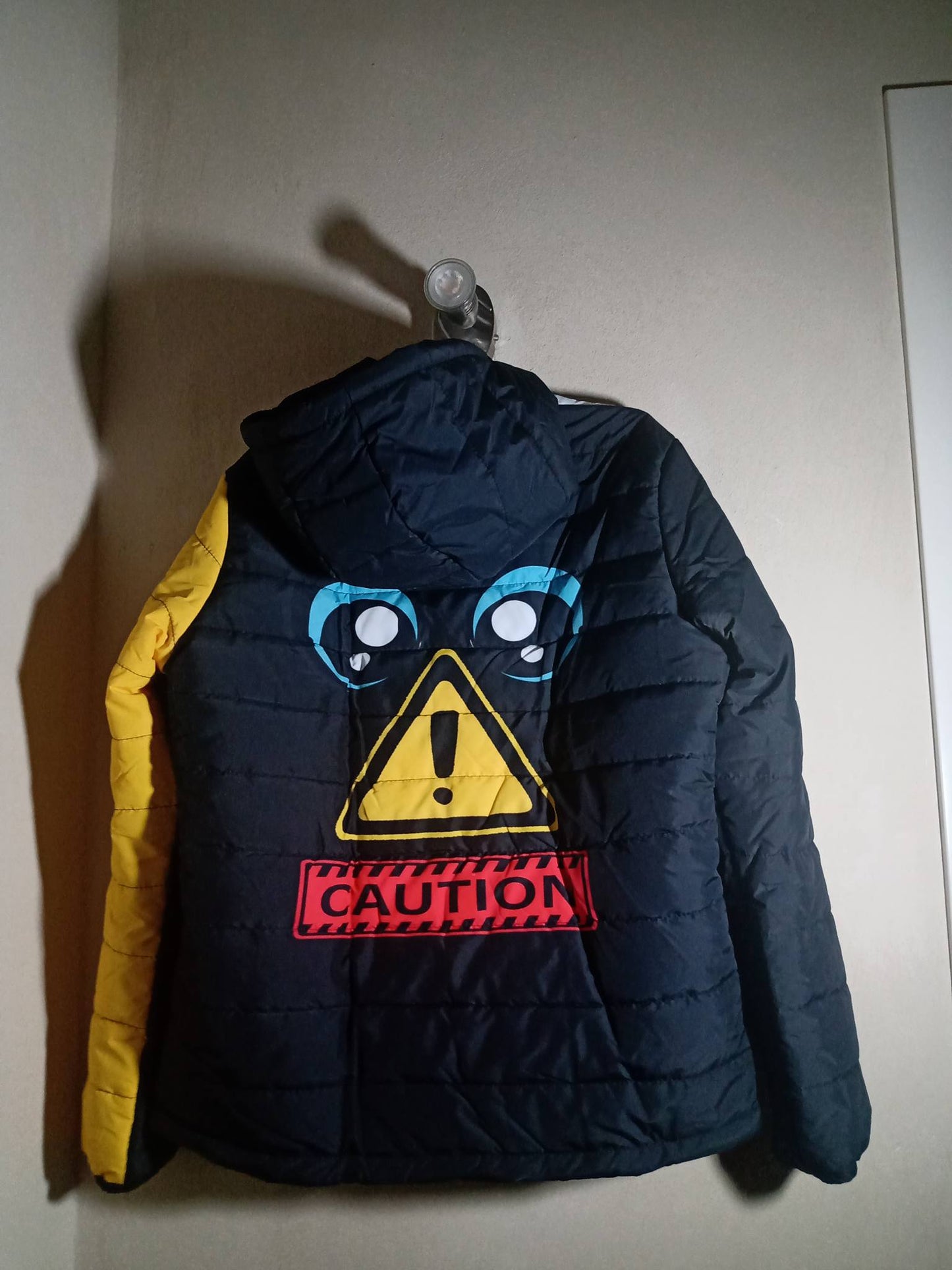 Caution Padded Jacket - Eyes