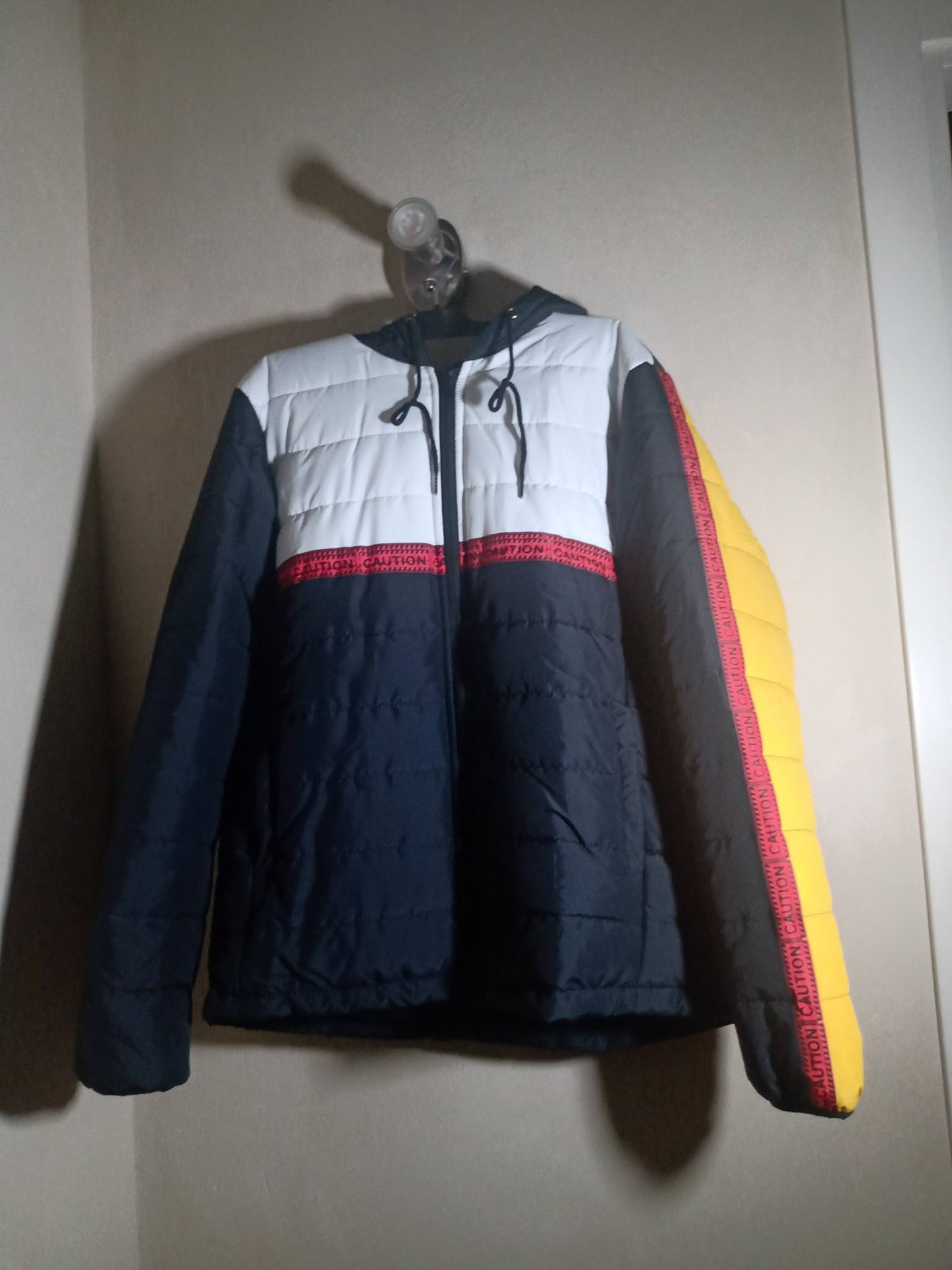 Caution Padded Jacket - Eyes